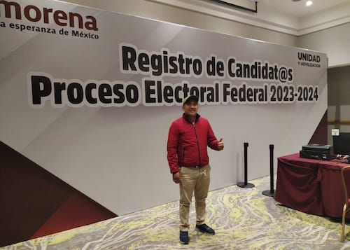 Queda registrada candidatura de Antonino Morales al Senado, por Morena