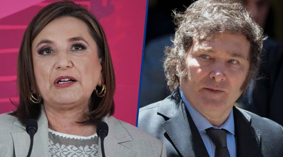 Xóchitl responde a Milei: ‘No le permito que hable mal de AMLO... De eso me encargo yo’