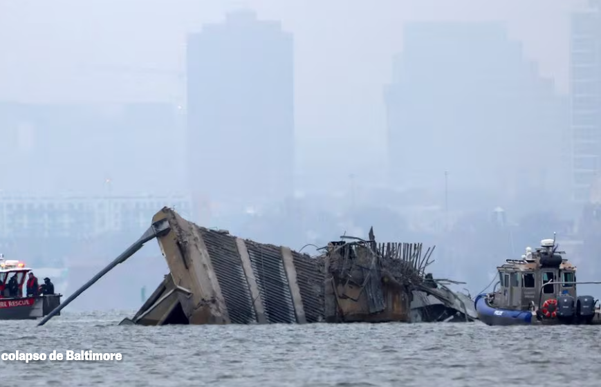Dos mexicanos desaparecidos y un sobreviviente tras el derrumbe del puente en Baltimore