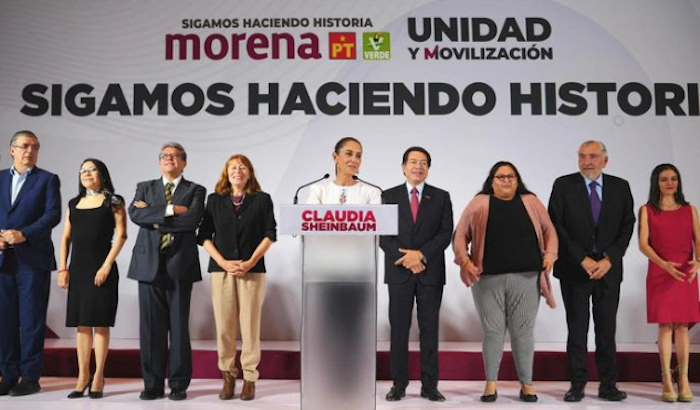 Claudia Sheinbaum Pardo presenta equipo de campaña rumbo a la Presidencia de la República