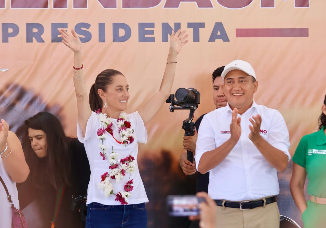 Sheinbaum y Nino Morales, firmes con la transformación