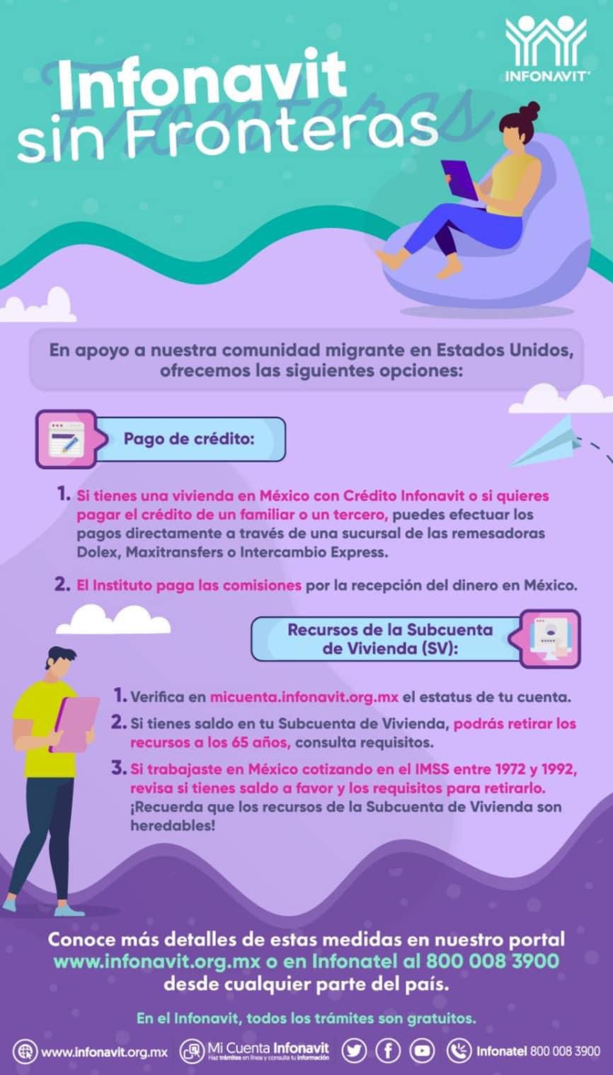 Paga tu crédito Infonavit desde estados unidos, sin comisiones