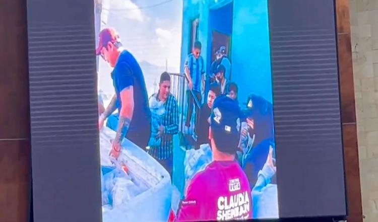 Batalla por “Silla Presidencial” en Congreso de Oaxaca; exhiben a funcionario entregando apoyos con imagen de Sheinbaum; PRI urge intervención de INE-IEEPCO-Fepade