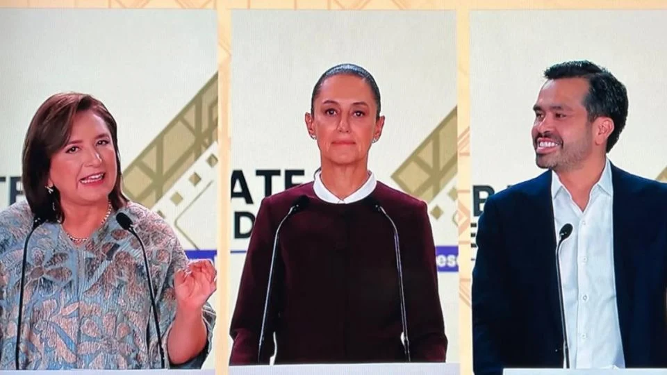 Xóchitl y Máynez atacan; Claudia capotea en segundo debate presidencial