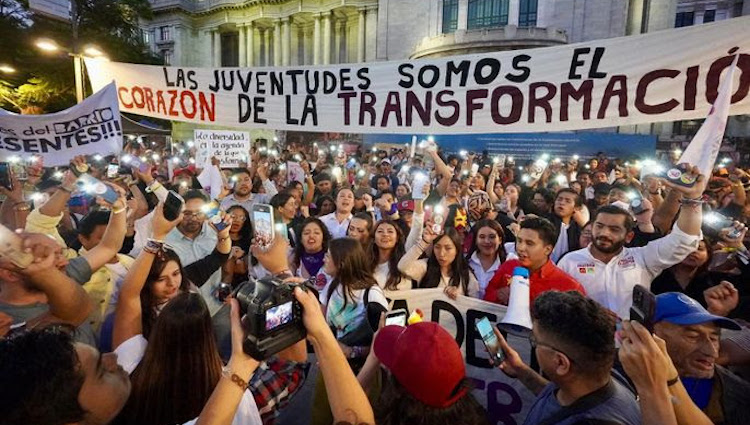 Estudiantes y jóvenes de la Ciudad de México respaldan a Claudia Sheinbaum