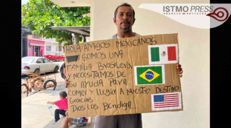 “Pare la corrupción señora Sheinbaum” le dicen migrantes Brasileños a la presidenta electa de México tras llegar a Juchitán, Oaxaca