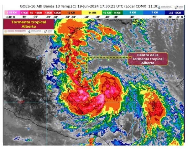 Tormenta tropical Alberto ocasionará lluvias aisladas en algunas regiones de Oaxaca