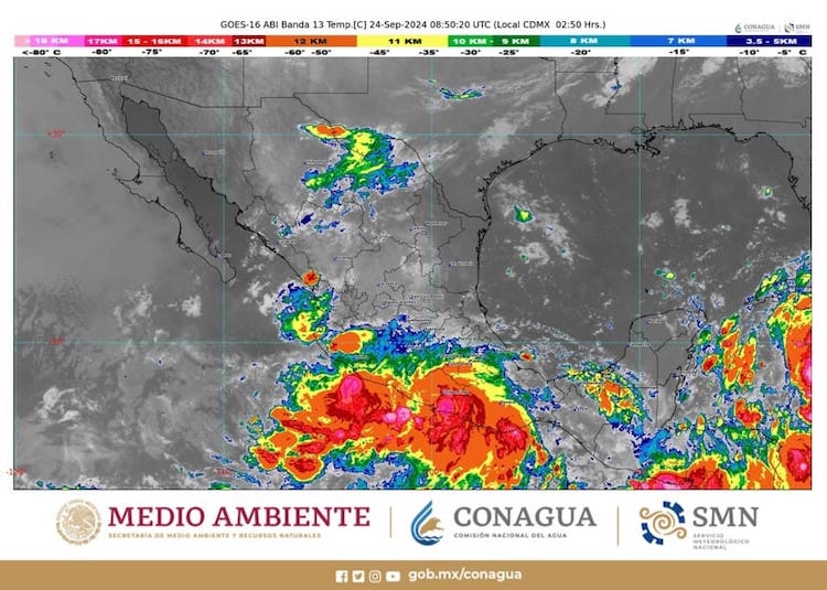#John se degradó a #TormentaTropical, pero aún es peligroso