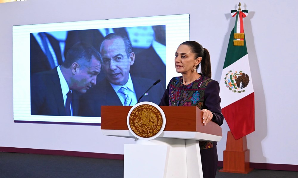Sentencia de García Luna, muestra de la decadencia y degradación de sexenio de Calderón: Sheinbaum
