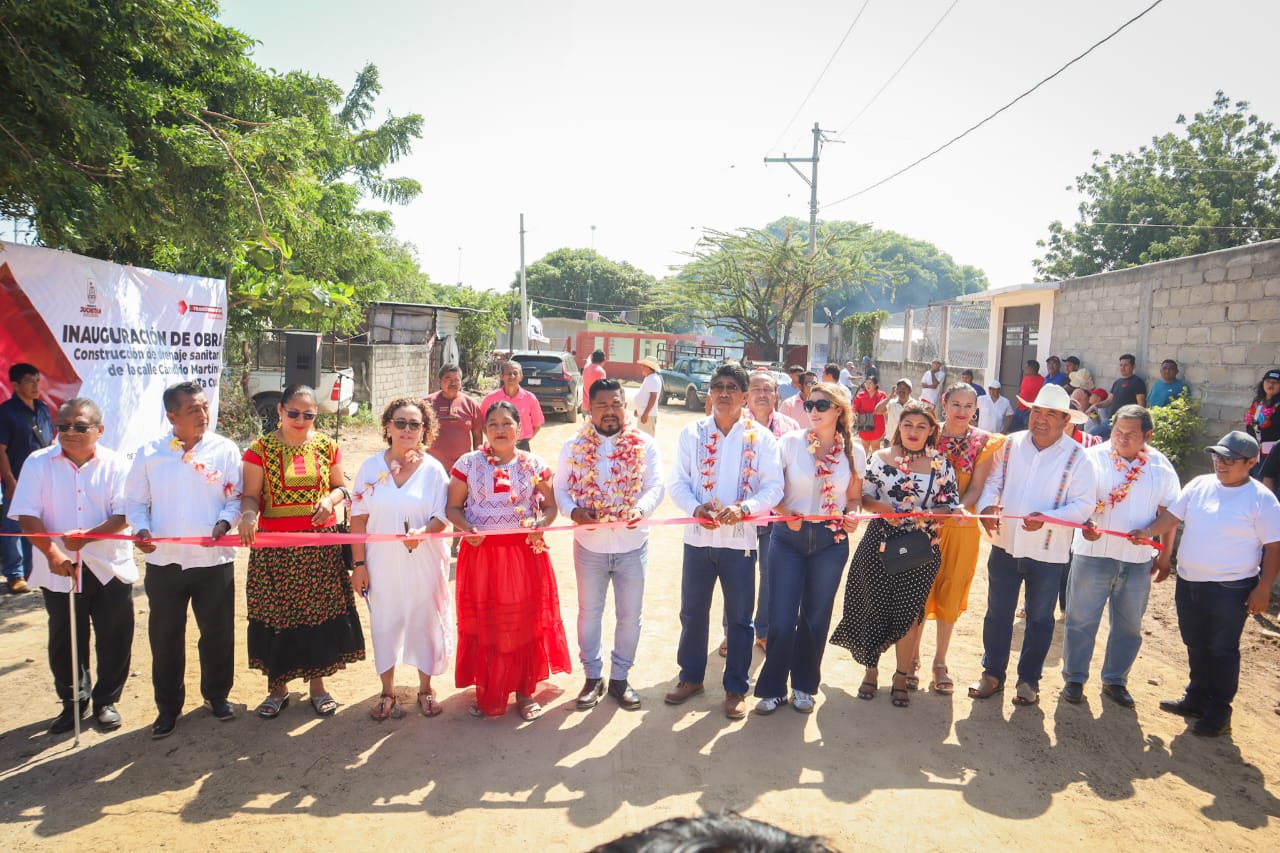 CON OBRA DE DRENAJE, MEJORA AYUNTAMIENTO JUCHITECO CALIDAD DE VIDA EN COLONIA CÁNDIDO TACU