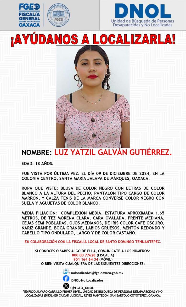 En aumento la desaparición de jóvenes en Oaxaca; entre ellas una mujer colombiana