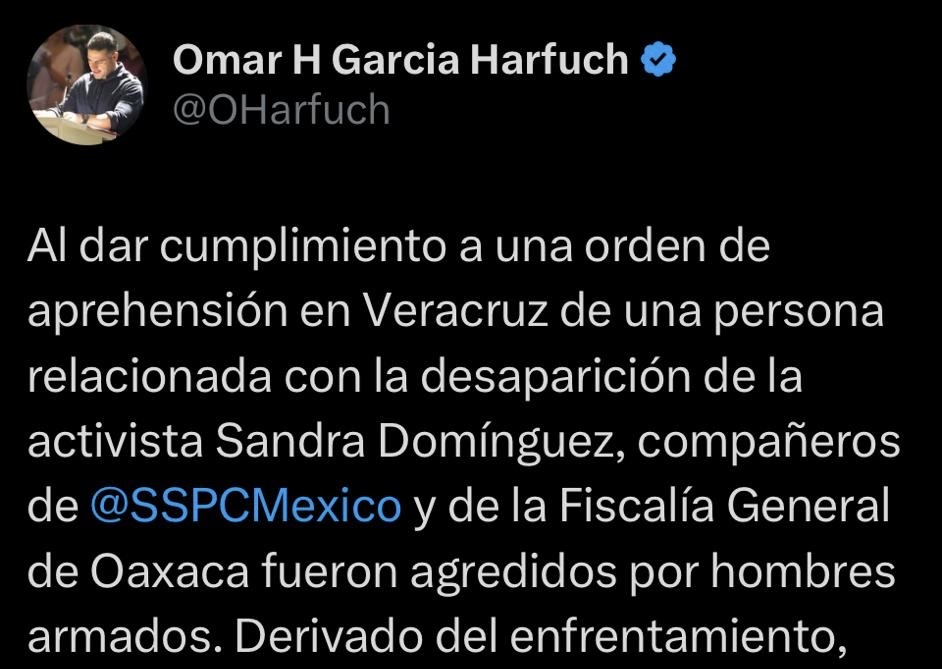 En operativo de búsqueda de la activista Sandra Domínguez mueren 4 personas; entre ellas un agente federal