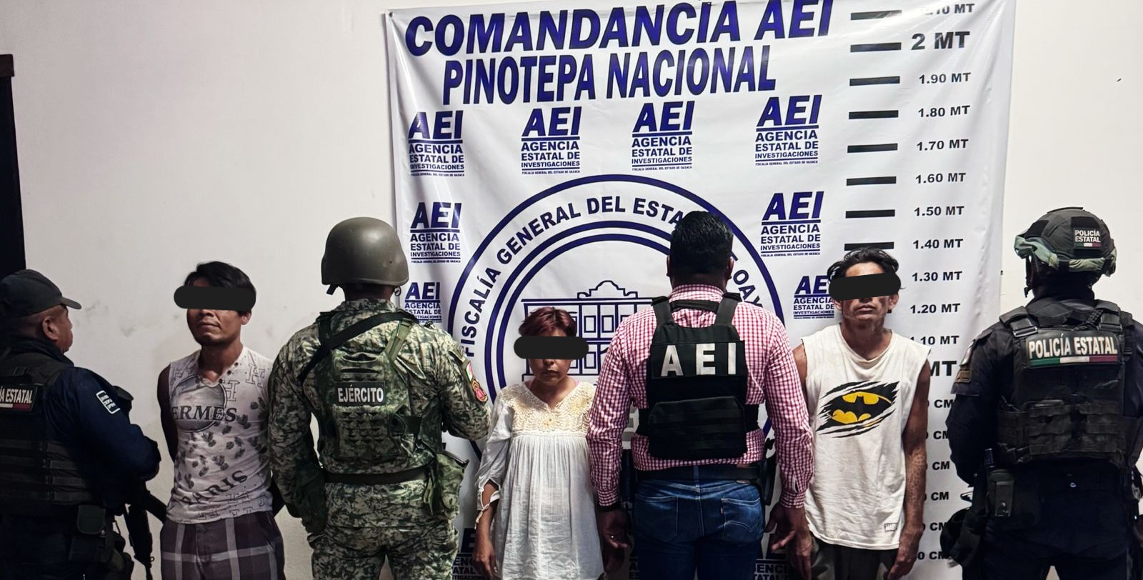 Fiscalía de Oaxaca intensifica operativos contra narcomenudeo en la Costa: detienen a tres personas con posesión