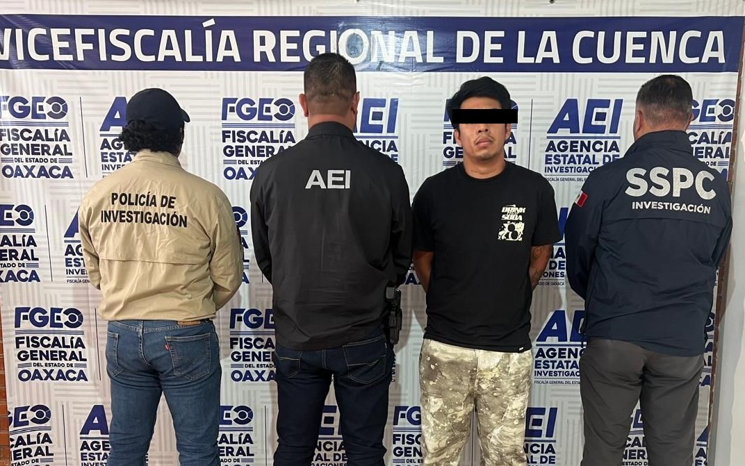 Fiscalía de Oaxaca, en colaboración con Fiscalía de Tabasco, ejecutan orden de aprehensión y detienen a un sujeto por desaparición de personas