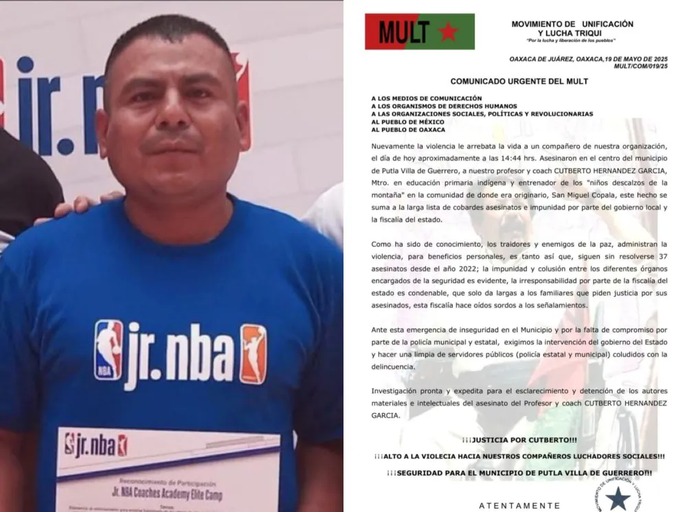 Asesinan a otro entrenador de “Niños Descalzos de la Montaña Triqui” de Oaxaca