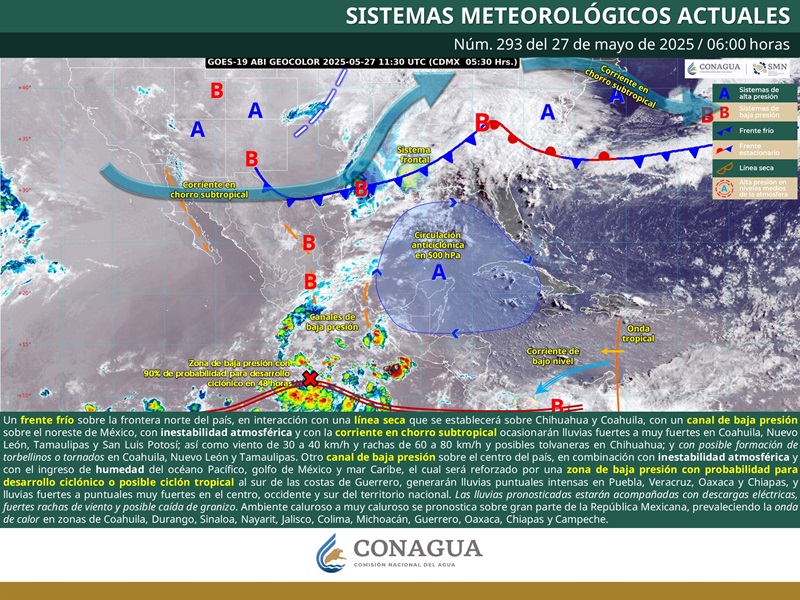 Continúan lluvias en Oaxaca durante este martes