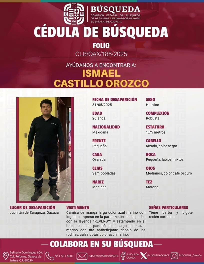 Desaparece trabajador de empresa eólica en el Istmo