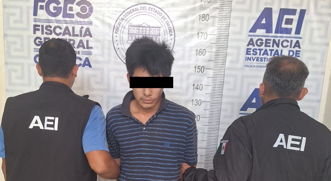 Fiscalía de Oaxaca ejecuta orden de aprehensión y detención de una persona por homicidio y lesiones calificadas, hechos ocurridos en el valle de Etla