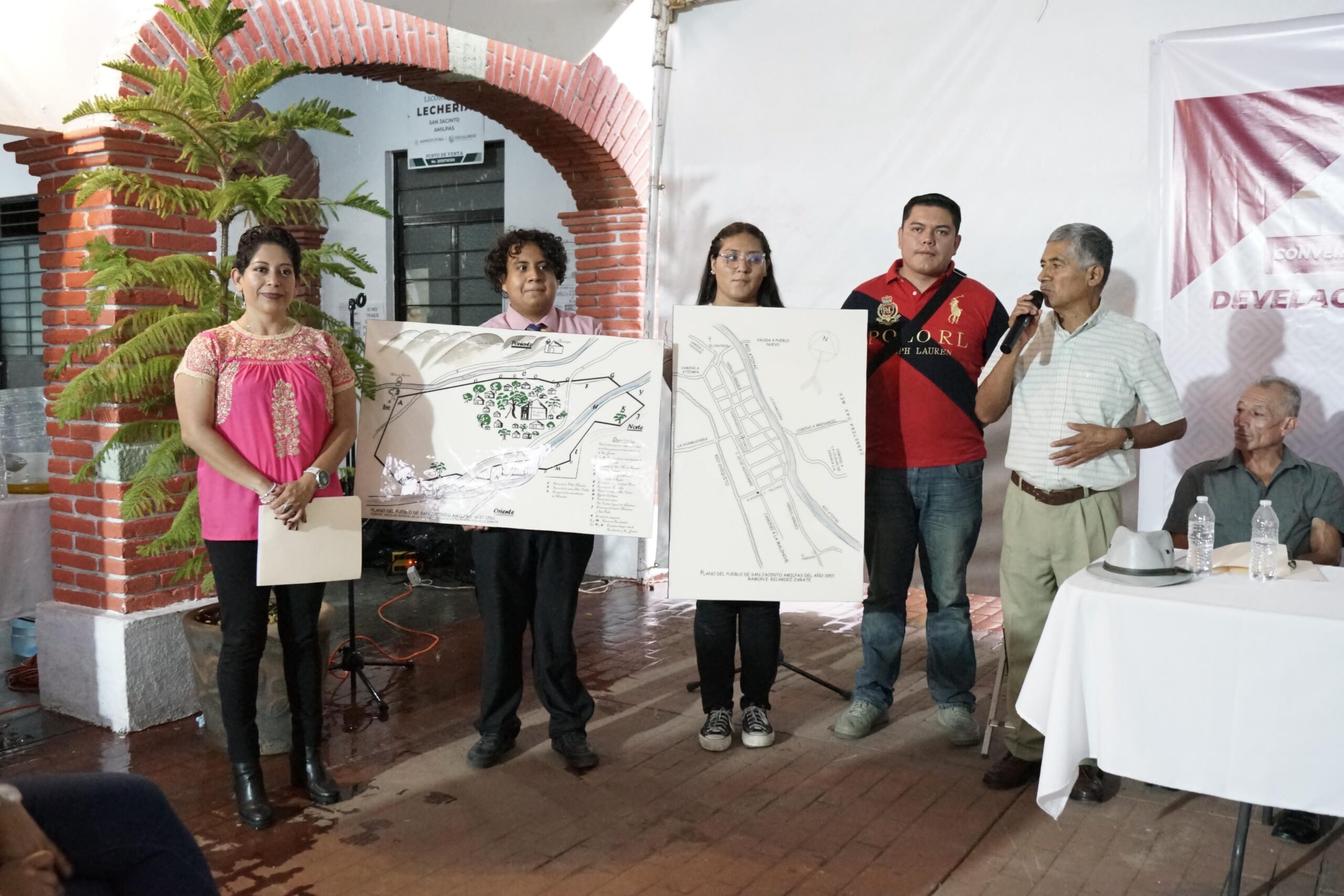 El náhuatl vuelve a nombrar San Jacinto Amilpas: develan mapa histórico en lengua originaria