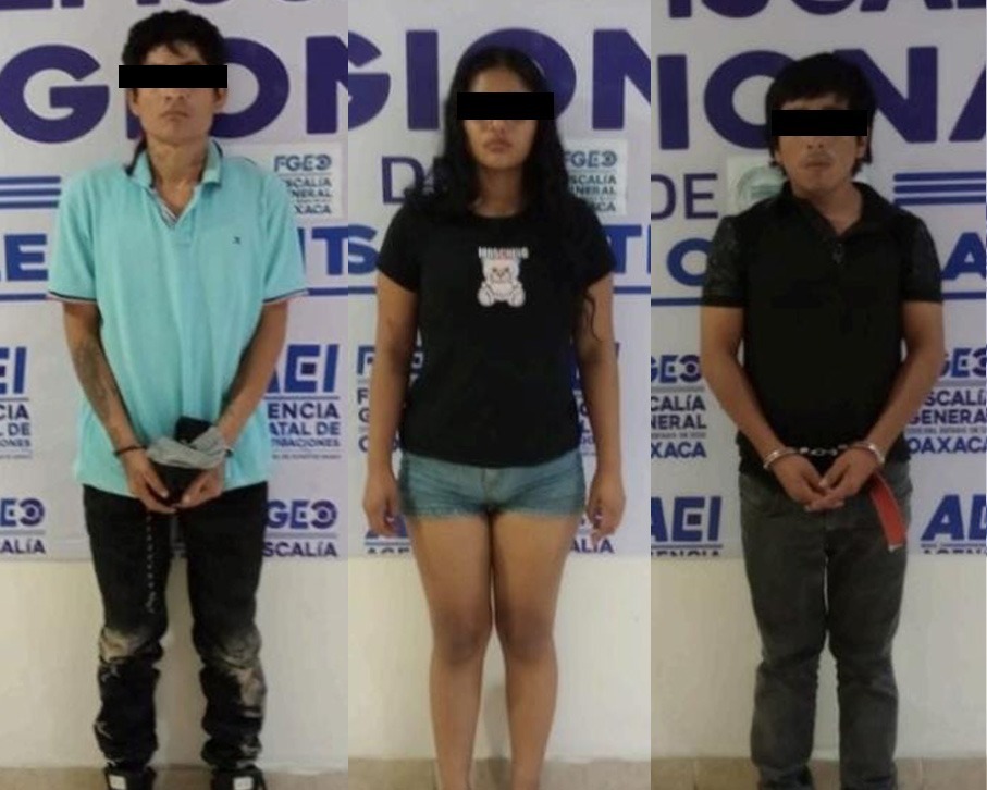 Fiscalía de Oaxaca logra prisión preventiva y lleva ante juez a tres personas por narcomenudeo de metanfetaminas, quienes operaban en Juchitán de Zaragoza
