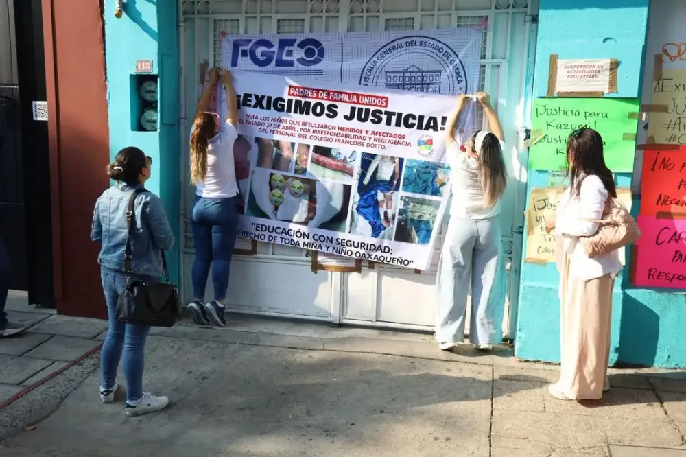 “Les chingaron la vida”: padre de familia de niñas quemados en campamento de Colegio en Oaxaca