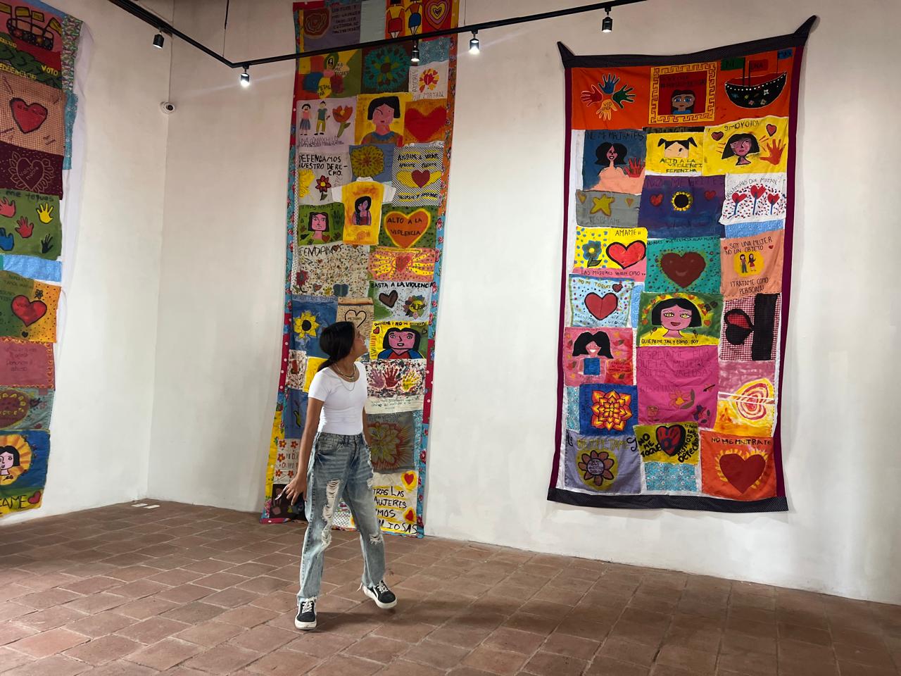 Manta de curación llega a Juchitán, Oaxaca: “Es una forma de exigir un alto a la violencia contra las mujeres”