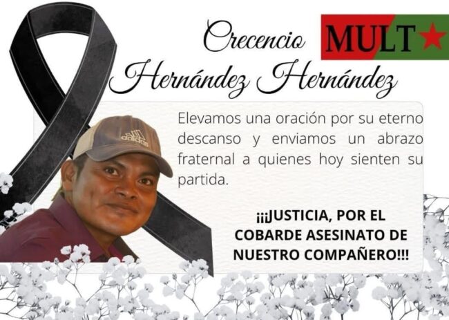 Asesinan a Crecencio Hernández, agente municipal triqui de Río Metate, Copala, Oaxaca