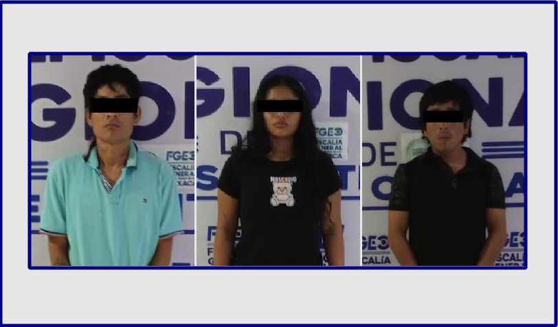 Obtiene Fiscalía de Oaxaca prisión y vinculación de tres narcomenudistas