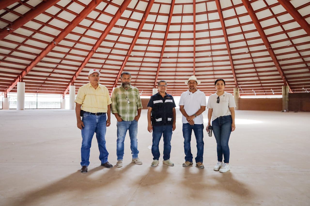 Gobierno Juchiteco anuncia etapa final de la velaria, obra que deja atrás años de abandono para convertirse en un foro regional