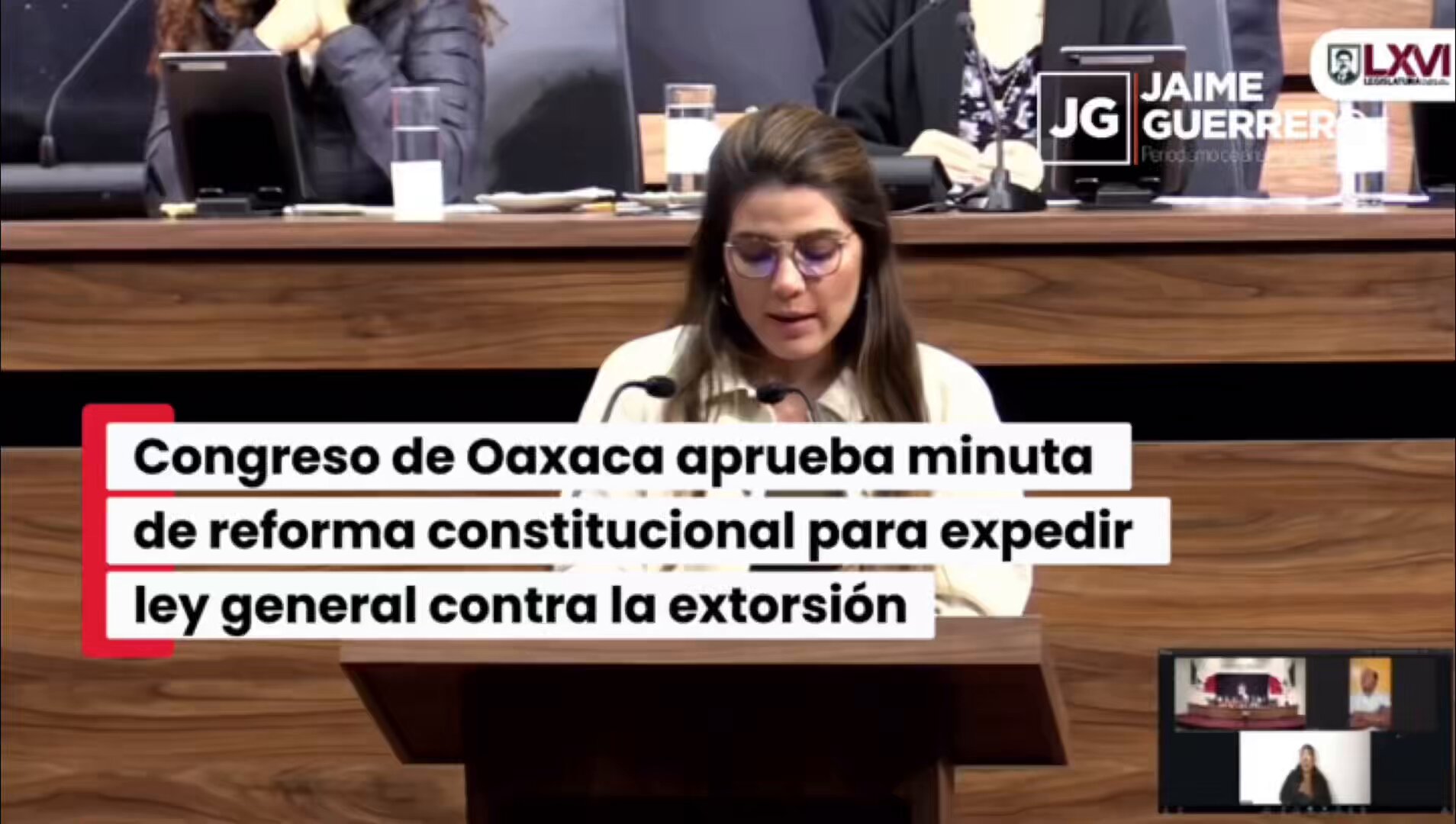 Congreso de Oaxaca avala minuta del Congreso de la Unión para subsanar omisiones en reforma que transfirió Guardia Nacional a Defensa Nacional