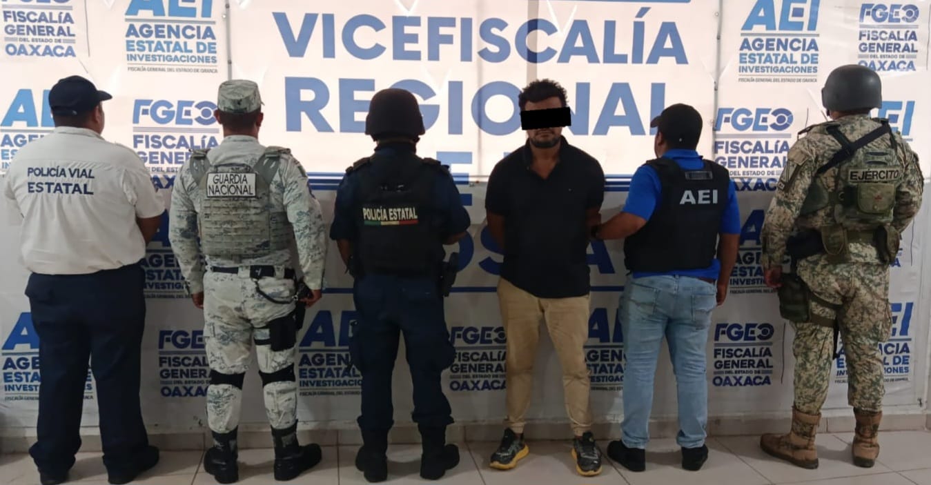 Fiscalía de Oaxaca detiene a imputado por feminicidio cometido en Santa María Colotepec