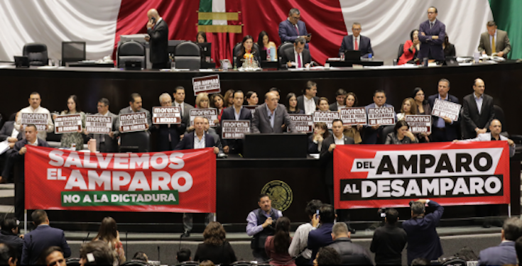 De madrugada aprueban reforma a la Ley de Amparo; transitoria genera debate entre oficialismo y oposición