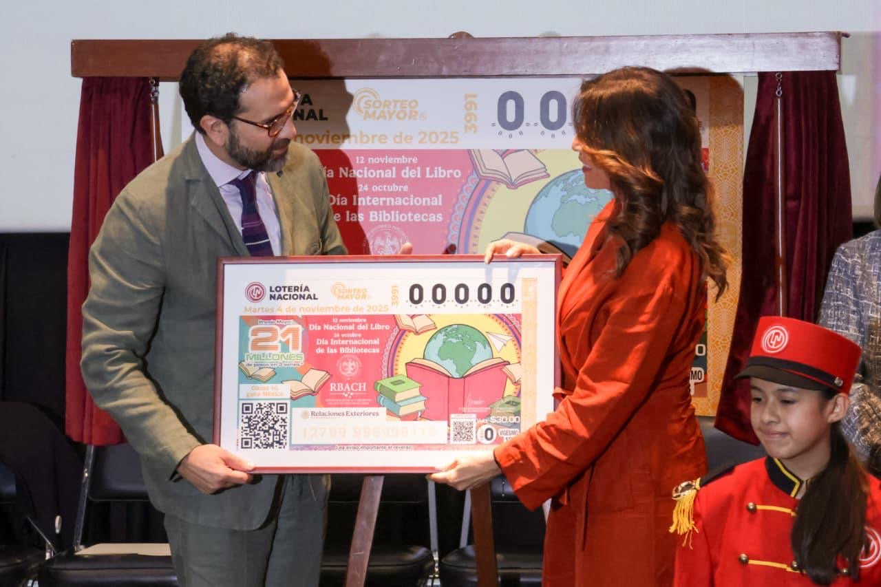 Día Internacional de las Bibliotecas recorre el país en billete de lotería