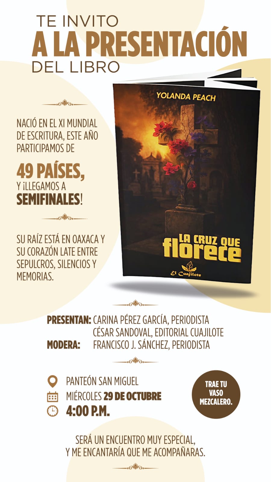 Presenta periodista Yolanda Peach su primer libro