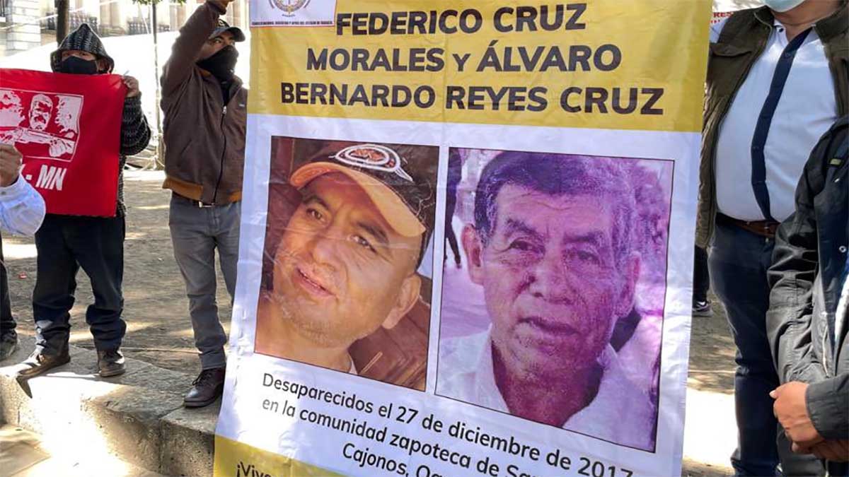 Cumplen 8 años desaparecidos dos campesinos zapotecas de San Miguel Cajonos “Ni justicia, ni localización” denuncian