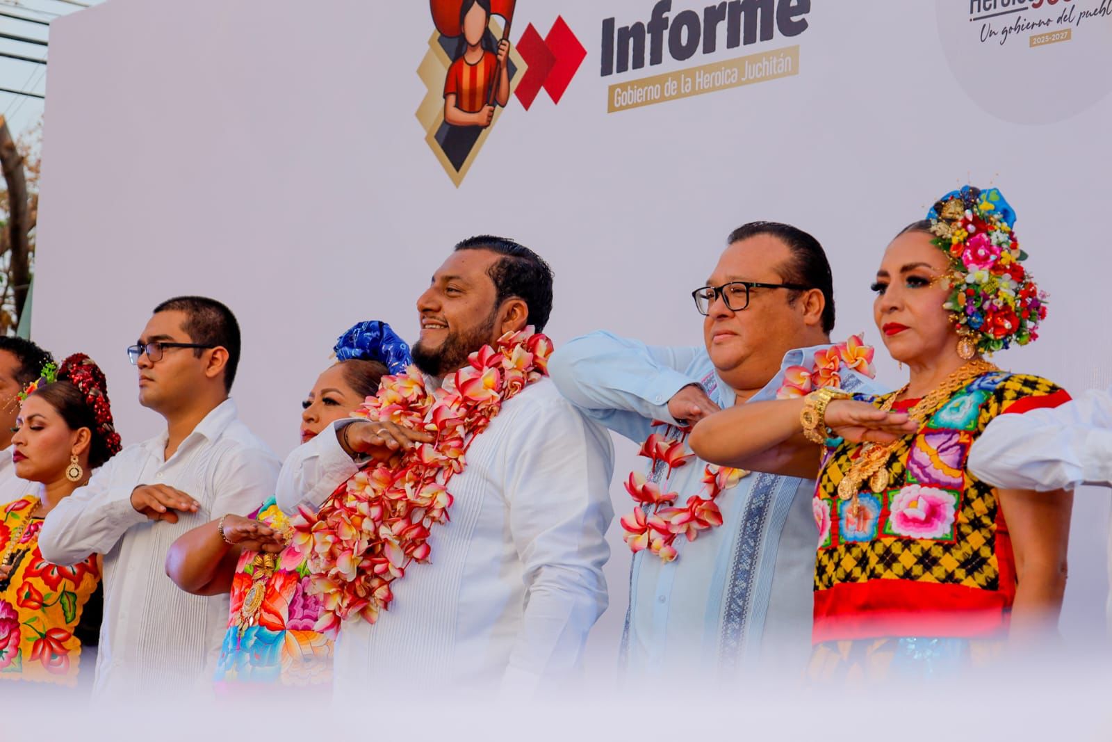 Superando adversidades, Juchitán avanza: Miguel Sánchez Altamirano en su Primer Informe