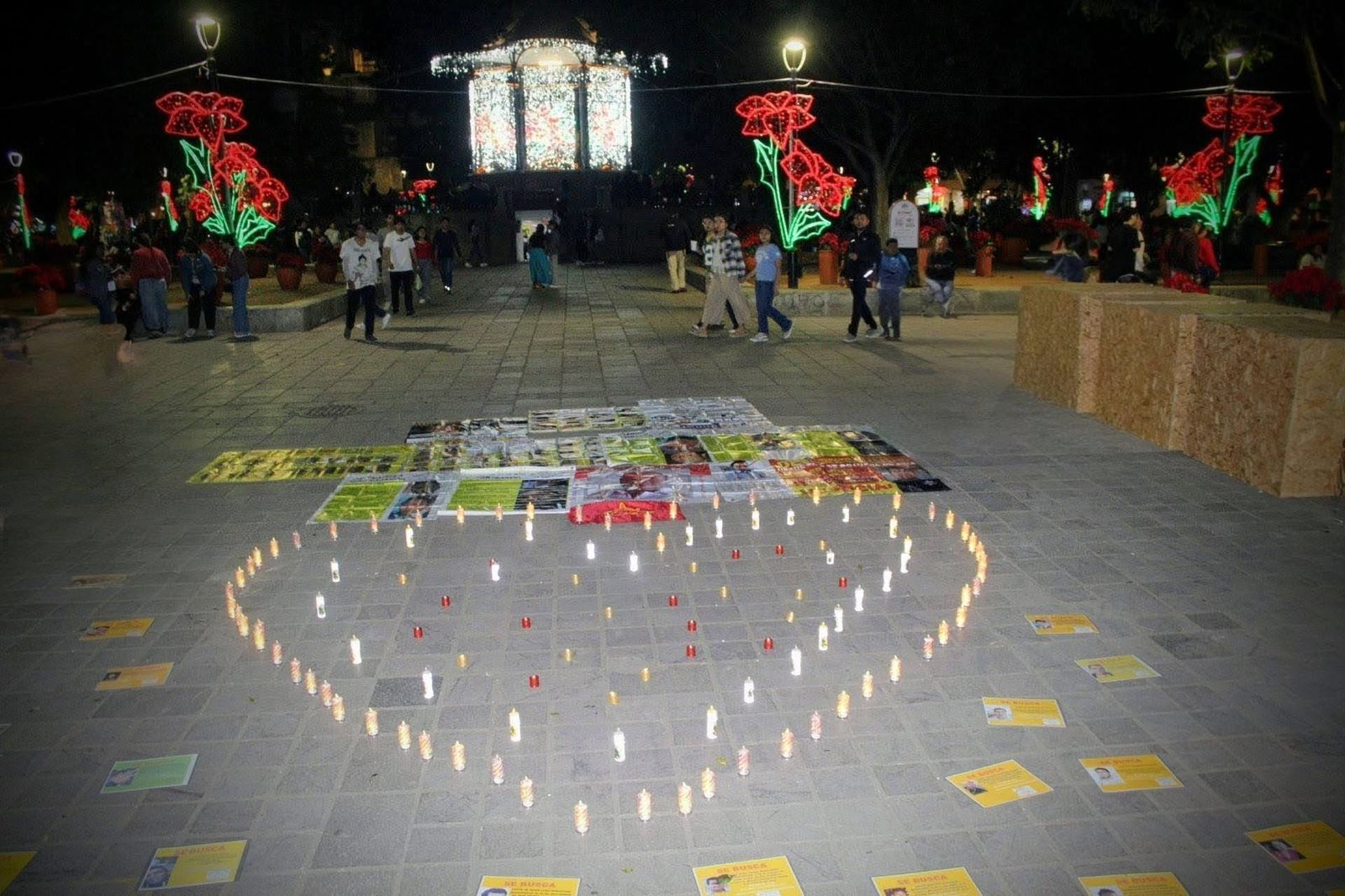 Realizan en Oaxaca memorial por las y los desaparecidos “Desde que no están, la cena de Noche Buena jamás será igual”