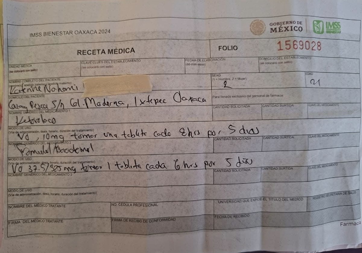 Personas accidentadas del interoceánico se quejan de mal servicio del IMSS: “Tenemos que comprar los medicamentos”