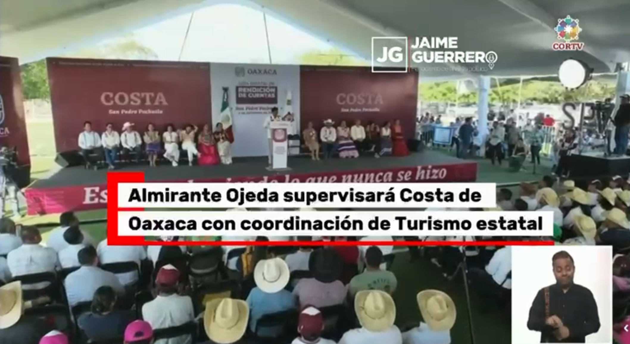 Secretario de Marina supervisará la Costa de Oaxaca en coordinación con Turismo estatal