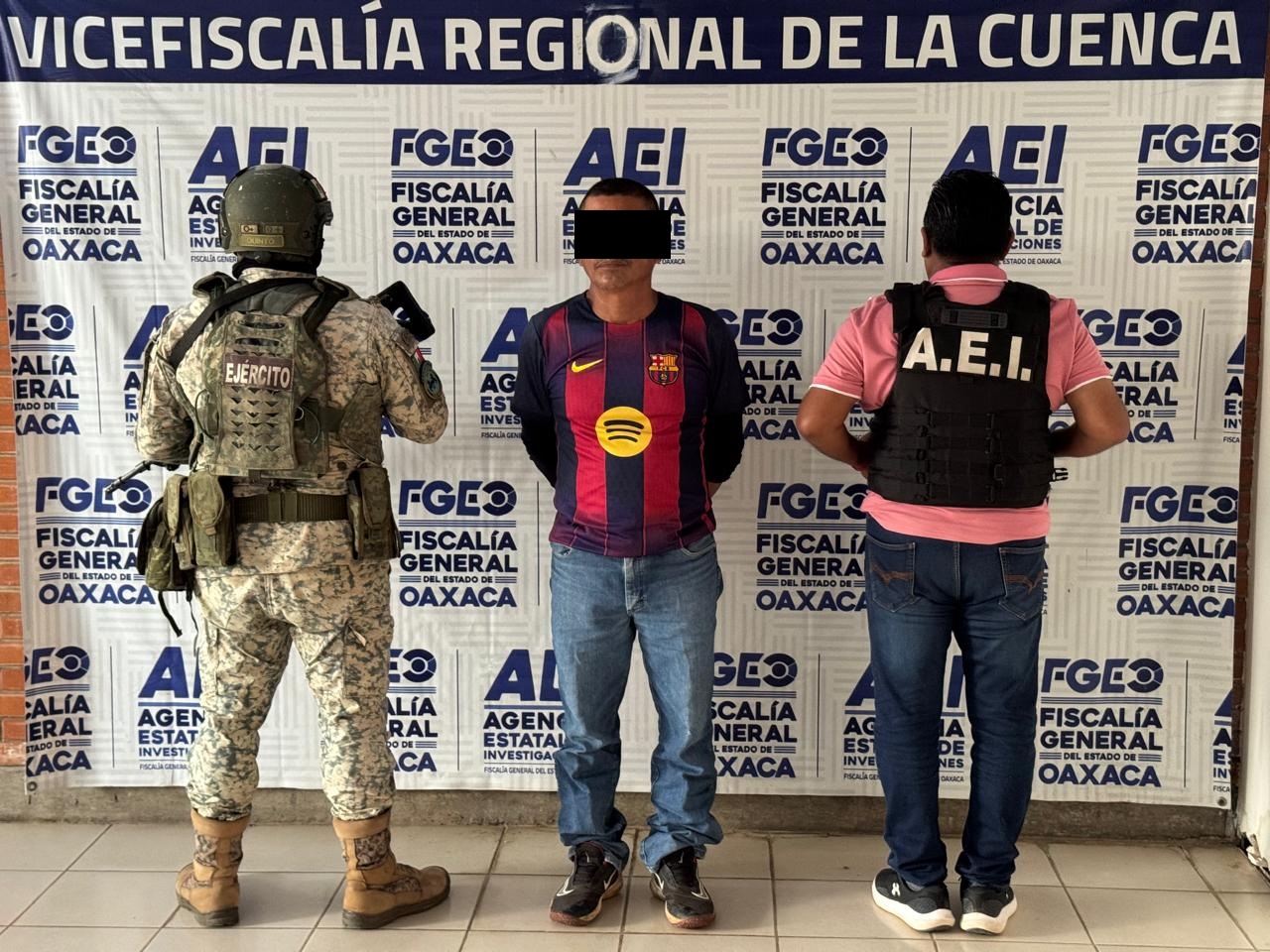 Fiscalía de Oaxaca detiene a una persona por abuso sexual contra adolescente, lesiones, robo y allanamiento de morada, cometidos en la Cuenca
