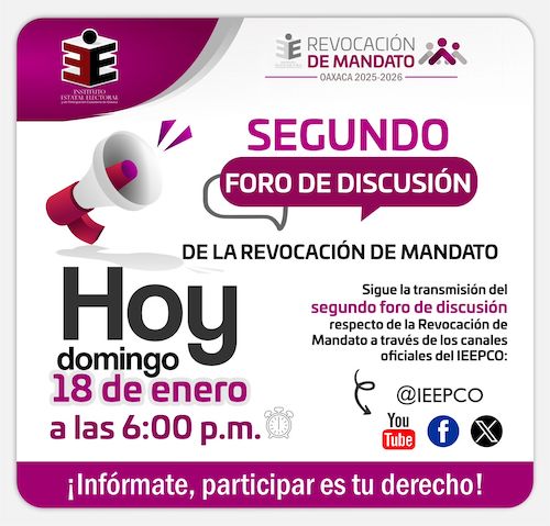 IEEPCO avanza rumbo a la Jornada de Revocación de Mandato