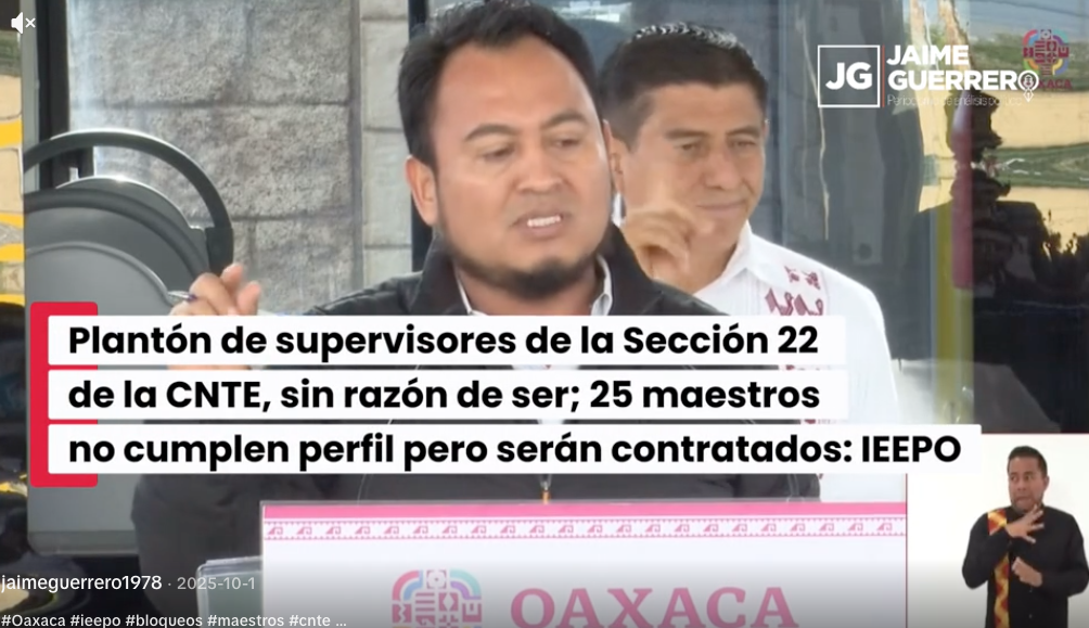 Gobierno de Oaxaca confirma ruta de pago a maestros; no ve necesario plantón