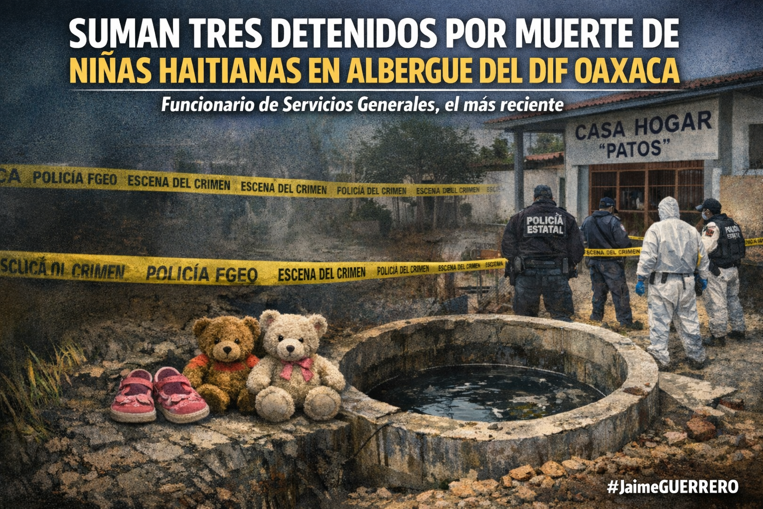 Suman tres detenidos por muerte de niñas haitianas en albergue del DIF Oaxaca; funcionario de Servicios Generales, el más reciente