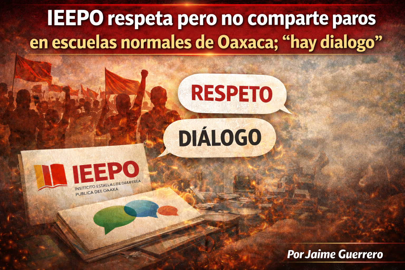 IEEPO respeta pero no comparte paros en escuelas normales de Oaxaca; “hay diálogo”