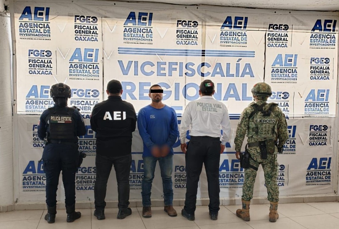 Fiscalía de Oaxaca ejecuta orden de aprehensión por violación y violencia familiar; imputado fue detenido en Nayarit
