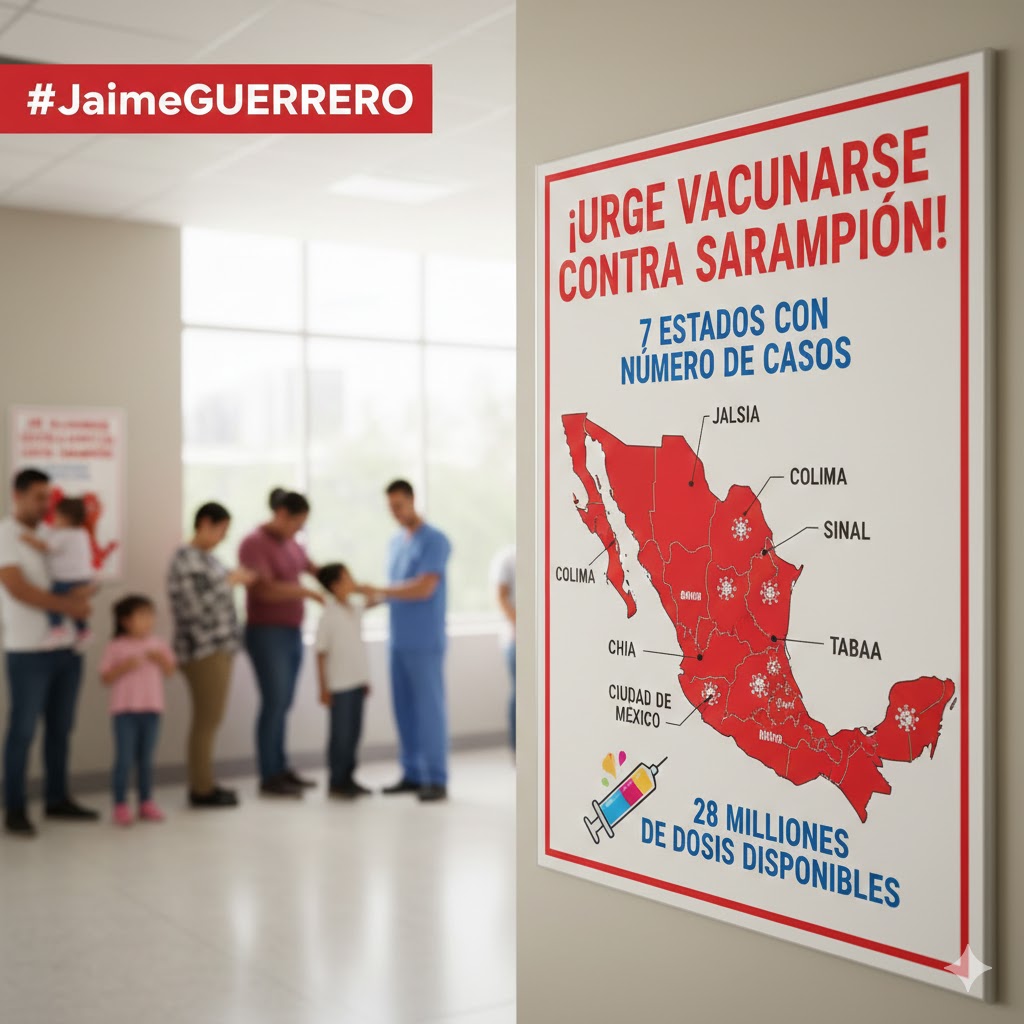 Salud urge a vacunarse contra #sarampión en siete estados con mayor número de casos