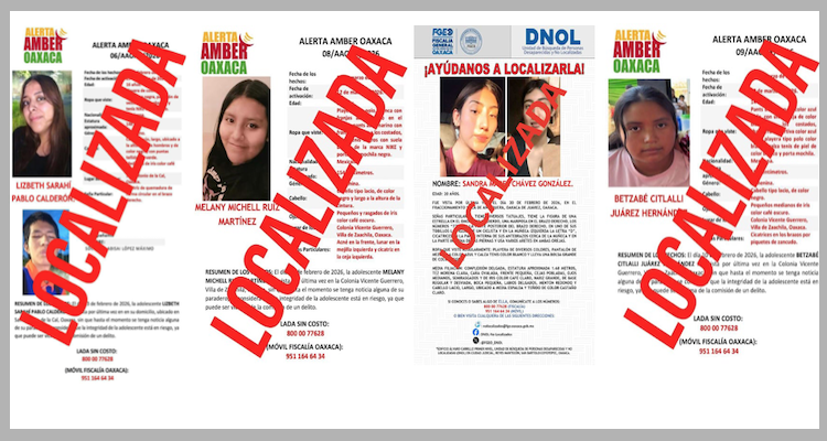 Localizan a 5 jóvenes desaparecidas