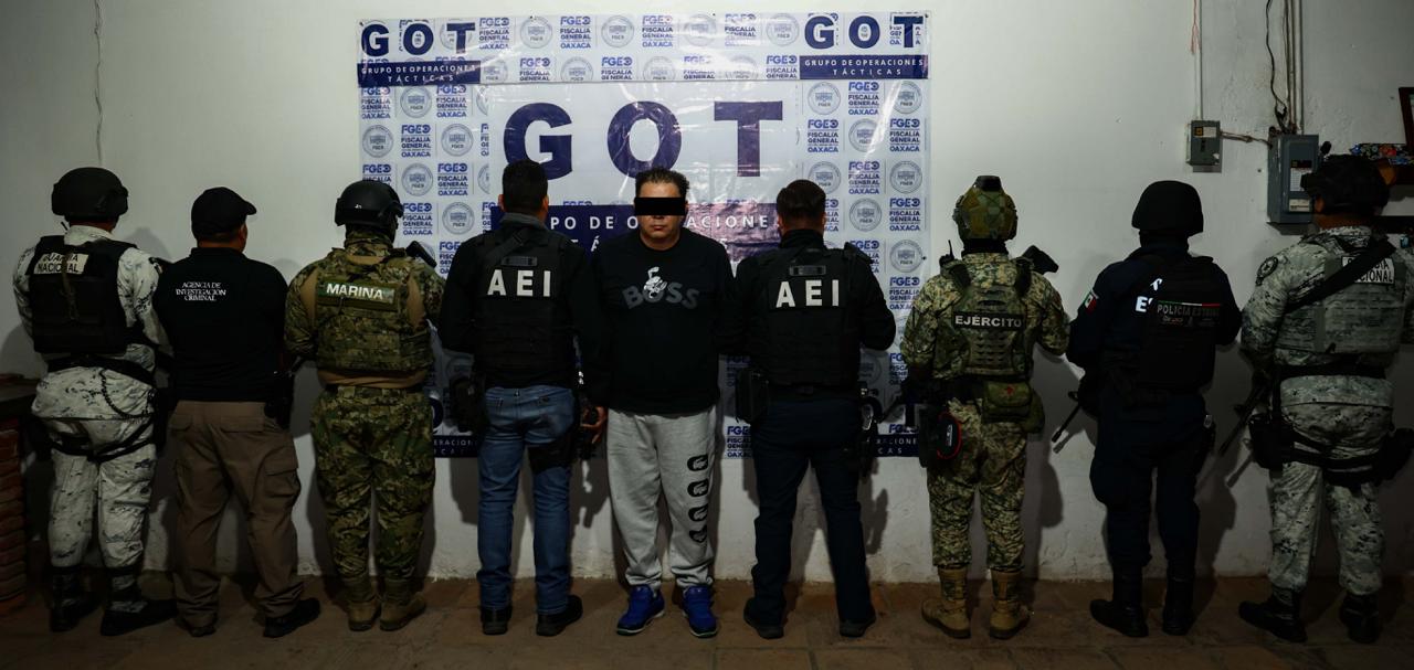 FGEO y Gabinete de Seguridad capturan a jefe de plaza que operaba en zona limítrofe entre Oaxaca y Veracruz