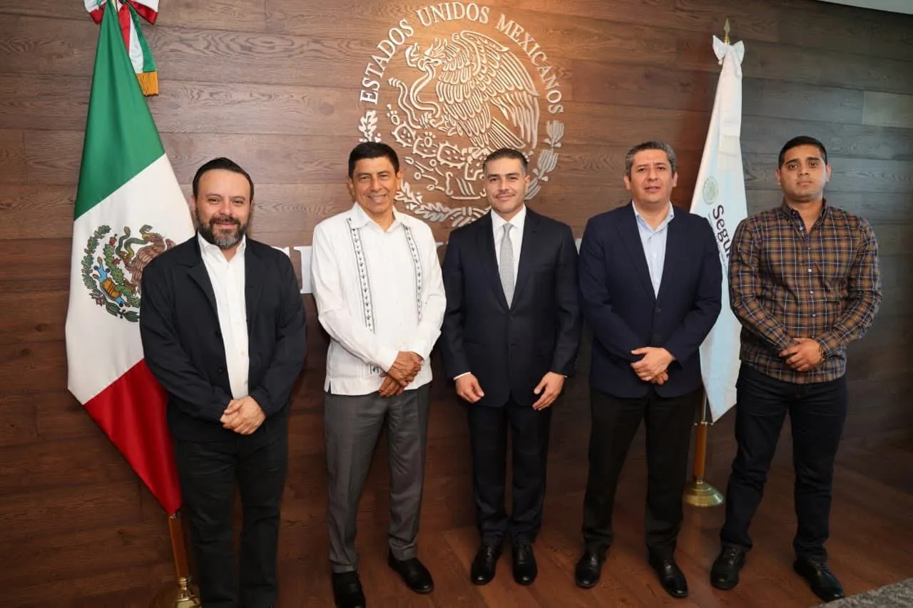 Gabinete de seguridad de Oaxaca se reúne con García Harfuch para trazar líneas de acción ante delitos de alto impacto
