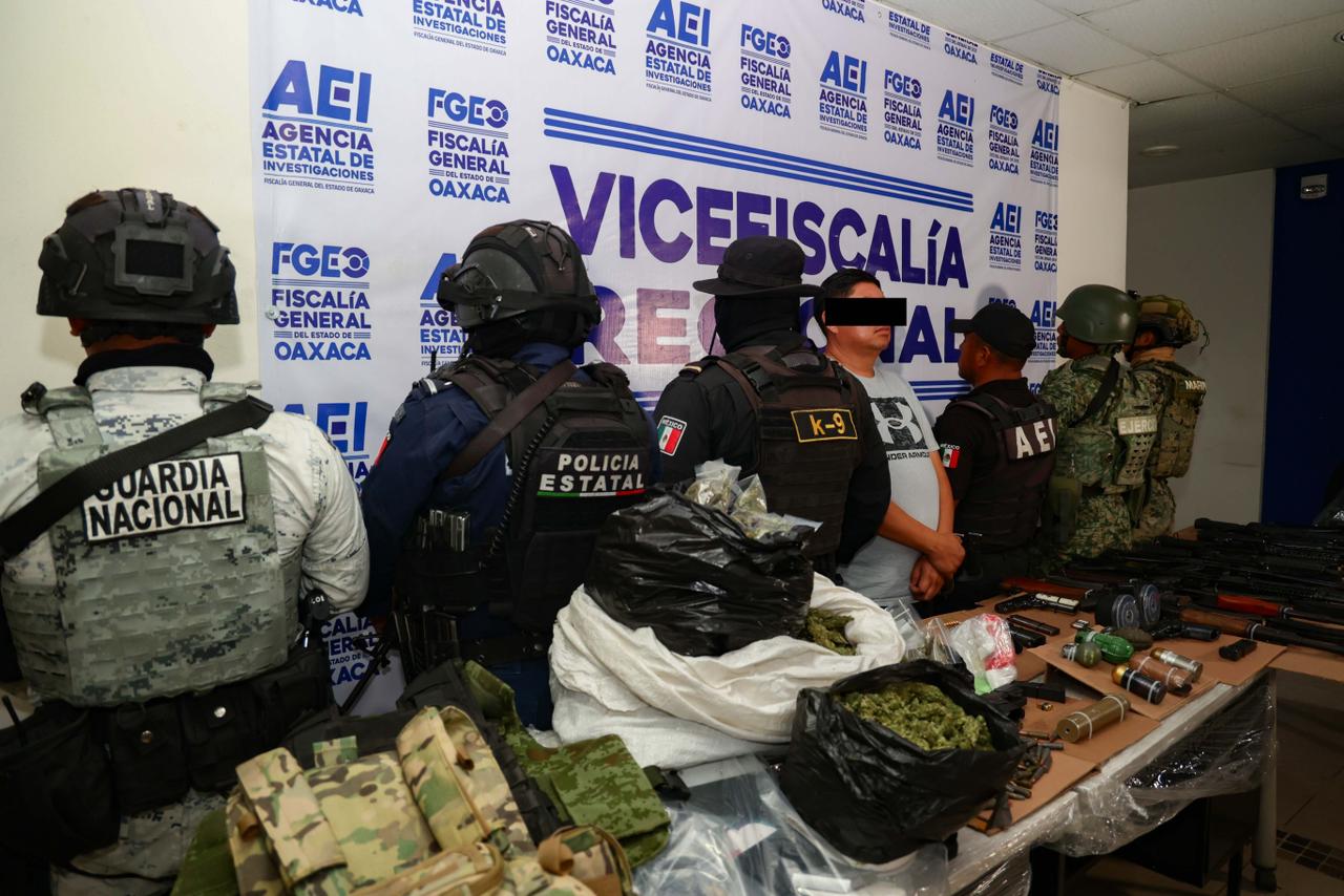 Fiscalía de Oaxaca y Gabinete de Seguridad capturan a nuevo líder criminal de Ocotlán